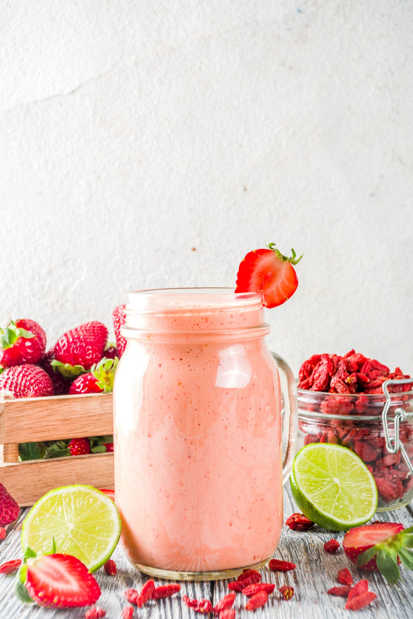 Strawberry Lime Smoothies
